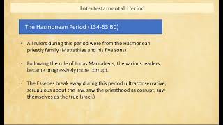 1 Intertestamental period [upl. by Joed]