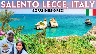 Most Beautiful Beaches in ITALY  Salento Puglia Lecce Italy  Torre DellOrso 🇮🇹 [upl. by Ahsinuq190]