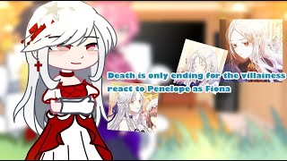 Death is only ending for the villainess react to Penelope as Fiona Gacha gacha gachareact [upl. by Faro]