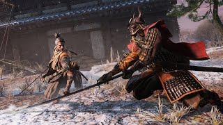 Defeating General Naomori Kawarada  Sekiro Boss Fight [upl. by Atirys]