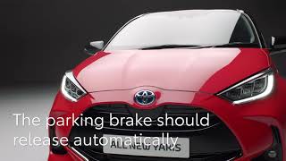 All New Toyota Yaris How to start a hybrid car [upl. by Ecneps563]