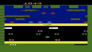 Frogger Atari 2600 Gameplay [upl. by Redyr]