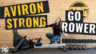 Aviron Strong Go Rower Review Workouts Games and Netflix [upl. by Eneluj299]