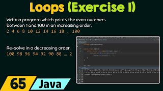 Loops in Java Exercise 1 [upl. by Earezed]