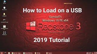 Gandalf Windows 10 PE Bootable USB Installation Guide 2019 [upl. by Alford761]