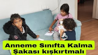 ANNEME SINIFTA KALDIM ŞAKASI YAPTIM ANNEM ÇILDIRDI kışkırtma [upl. by Chaille]