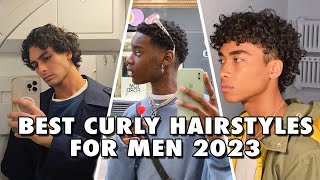 Best CURLY HAIRSTYLES For MEN You NEED To Try In 2023 [upl. by Slavic]