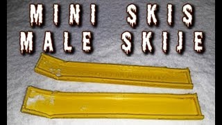 DIY MINI SKIS  HOW TO MAKE MINI SKIS [upl. by Keese671]