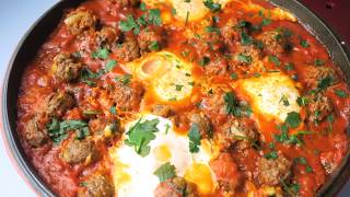 Recette 93 Tajine Kefta amp Oeufs voix off  Meatballs amp Eggs Tagine [upl. by Eniamat490]