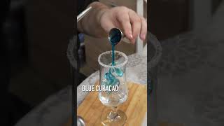 Коктейль Голубая лагуна🍹рецепты коктейль голубаялагуна bluecuracao orange [upl. by Kev]