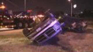 CAR CARRIER FLIPS OVER WITH CAR ON ITEHAZEL CREST amp AIRLINE TOWING [upl. by Llemor538]