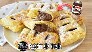 FAGOTTINI DI PASTA SFOGLIA FURBA ALLA NUTELLA [upl. by Firehs]