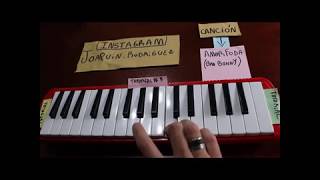 Como tocar AMORFODA de Bad bunny Melodica Tutoriales [upl. by Haik]