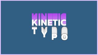 kinetic typography in after effects after effects tutorial  no plugins [upl. by Laidlaw]