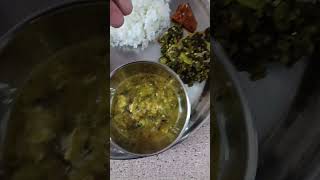 Flaxseed podi mango pickle ladysfinger fry greens dal sambar curd [upl. by Habas]