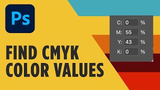 How To Find CMYK Color Code Values in Photoshop [upl. by Caty]