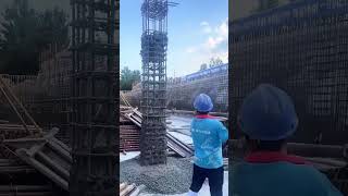 Disassembly and rebuilding process of concrete columns [upl. by Nurse972]