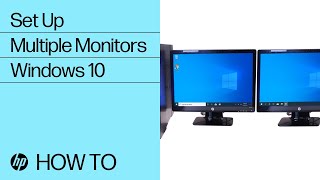 Set Up Multiple Monitors in Windows 10  HP Computers  HP Support [upl. by Steffin]