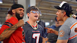 Cowboys Fan Trolls Houston Texans Fans [upl. by Efinnej]