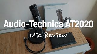 Audio Technica AT2020  XLR Microphone Review Youtube Podcast Streaming [upl. by Martres]