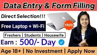 Permanent Work From Home Job For FreshersStudents Housewife  No Investment  Direct Selection [upl. by Atineg]