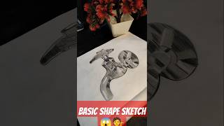 basic object sketch 😱💁 drawing art sketch pencildrawing shortvideo yuotubeshorts [upl. by Kosse]