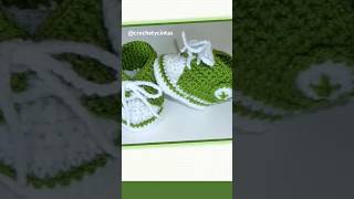 Zapatos a crochet pata bebés [upl. by Dnomayd]