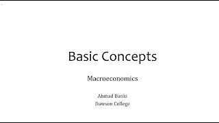 1 Basic Concepts [upl. by Lundt]