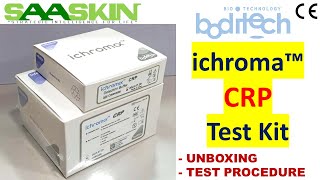 ichroma™ CRP Test Kit  UNBOXING  TEST PROCEDURE  CReactive Protein CRP [upl. by Laurent]