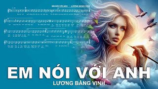 EM NÓI VỚI ANH – LƯƠNG BẰNG VINH – Karaoke 169 – 01 [upl. by Annekahs675]