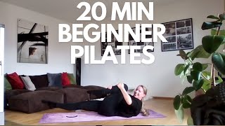 BEGINNER PILATES  Warm up Core Legs Butt Arms and Stretching by Pilates with Style [upl. by Enoval]