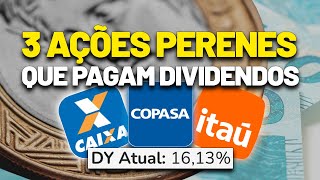 ATÃ‰ 16 DE DIVIDEND YIELD GRANDES DIVIDENDOS NA COPASA CSMG3 ITAÃš ITUB3 e CAIXA SEGURIDADE CXSE3 [upl. by Nizam531]