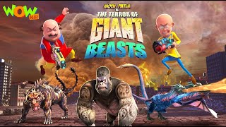 The Terror Of Giant Beasts  New Hindi Cartoon Movies  Motu Patlu Movie  Wow Kidz  spot [upl. by Llennahs]