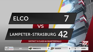 LampeterStrasburg stays unblemished with playoff win over ELCO [upl. by Vel]