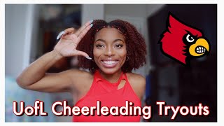 University of Louisville  College Cheer Tryouts  VLOG [upl. by Adnoma456]