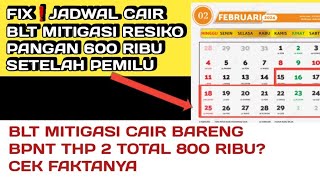 JADWAL CAIR BLT MITIGASI RESIKO PANGAN 600 RIBU SETELAH PEMILU❗️CAIR 800 RIBU BARENG BPNT THP 2 [upl. by Shifra961]