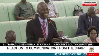 HON LUTTAMAGUZI SEMAKULA ALABUDE IN PARLIAMENT [upl. by Eentruoc633]