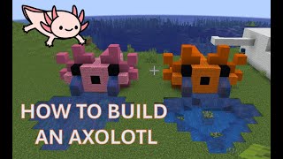 How to make an Axolotl Pond in Minecraft [upl. by Ennayd]