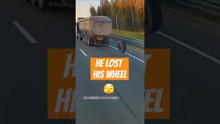 He lost his wheel 🫣 trucking lkw camion hgv bigrig kamyon smile [upl. by Arenat475]