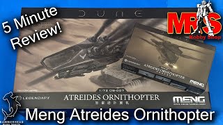 Meng Atreides Ornithopter 172 Scale  5 Minute Review [upl. by Blane21]