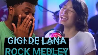 Gigi De Lana  Rock Medley REACTION VIDEO gigidelana rockmedley gigivibes [upl. by Powell]