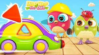 Baby cartoons for kids Learning baby videos Cartoon full episodes Learn shapes amp Hop Hop the owl [upl. by Soll]