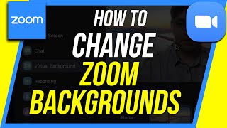 How to Change your Background in Zoom  Zoom Virtual Background [upl. by Finn]