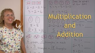 Multiplication as repeated addition 2nd grade math [upl. by Fasa486]