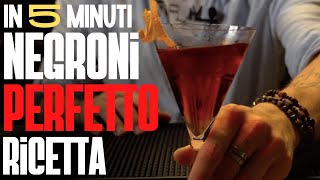 Il Negroni PERFETTO  Ricetta e Preparazione  Italian Bartender [upl. by Edahsalof]