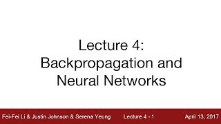 Lecture 4  Introduction to Neural Networks [upl. by Zinck]