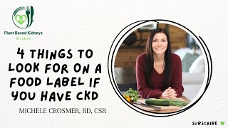 Top 4 Tips For Reading A Food Label If You Have Kidney Disease [upl. by Ahaelam869]