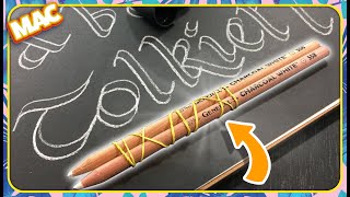 Double Pencil Calligraphy Tutorial [upl. by Elyrpa925]