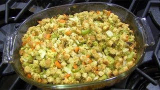 Turkey Stuffing Recipe Turkey Dressing [upl. by Kcerred]