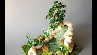 ABC TV  How To Make A Bonsai Tree And Waterfall Miniature  Craft Tutorial 3 [upl. by Sung836]